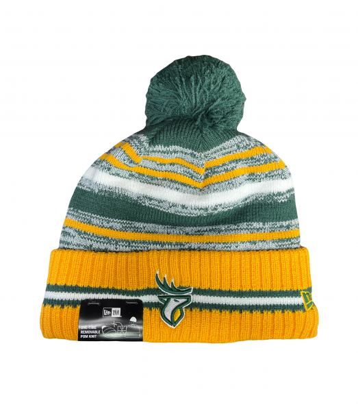 Edmonton Elks- New Era Mens Lined Cuffed Pom Knit