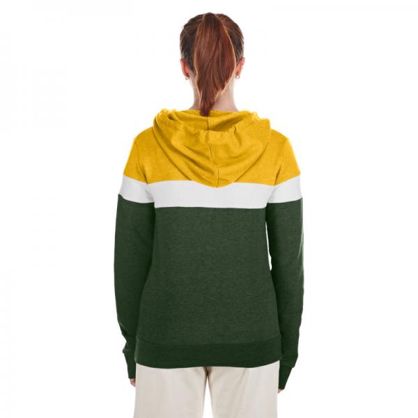 Edmonton Elks - New Era Ladies Throwback Full Zip Contrast Hood
