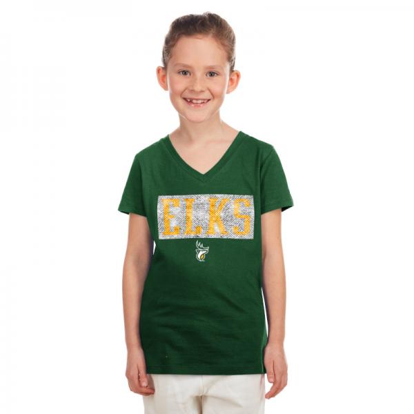 Edmonton Elks - New Era Girls Cotton Flip Sequin Tee