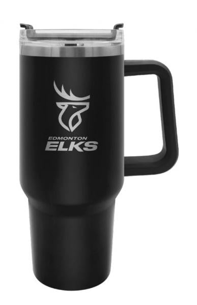 Edmonton Elks 40oz Black Executive Travel Tumbler