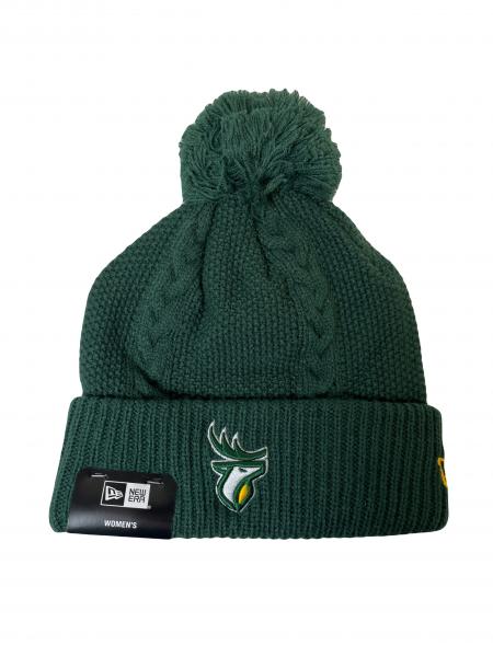 Edmonton Elks New Era Womens Green Cabled Knit Toque