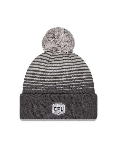 Edmonton Elks New Era Dash Pom Knit Grey