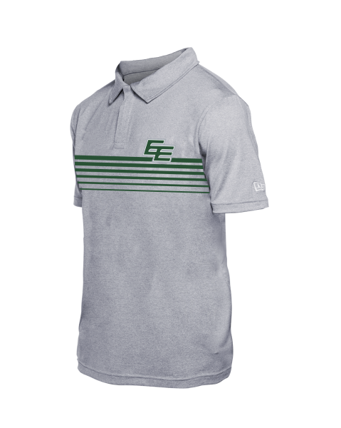 Edmonton Elks - New Era Grey Stripe EE Polo
