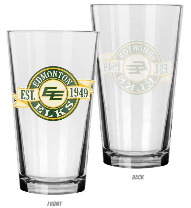 Edmonton Elks - 16oz Banner Mixing Glass