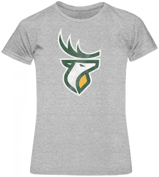 Edmonton Elks- Bulletin Womens Grey Distressed Tee