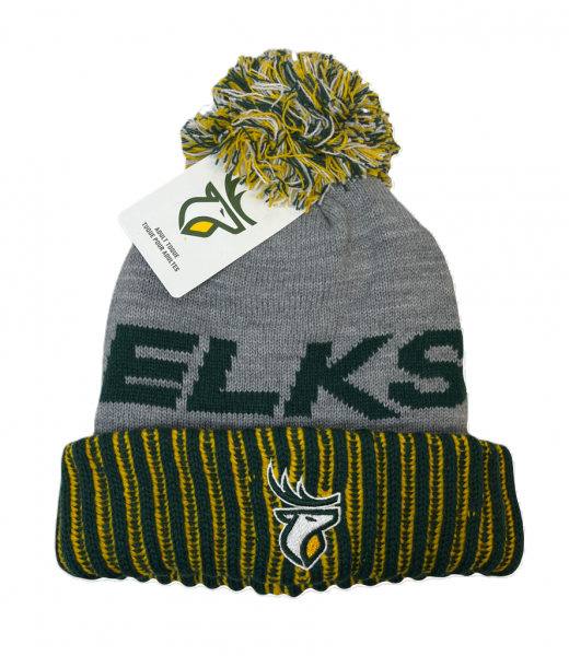 Edmonton Elks- Big Word Cuff Knit Pom