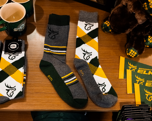 Edmonton Elks  Dress Socks 2PK