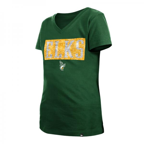 Edmonton Elks - New Era Girls Cotton Flip Sequin Tee