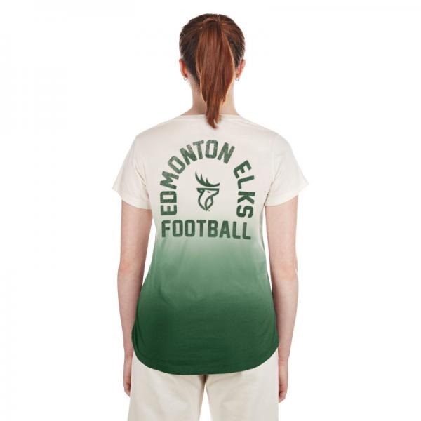 Edmonton Elks - New Era Ladies Throwback Dip Dye Tee