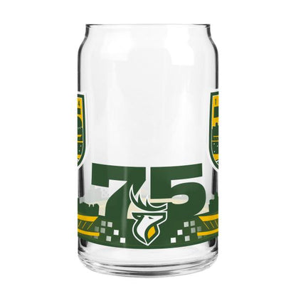 Edmonton Elks 75th Anniversary Can Glass