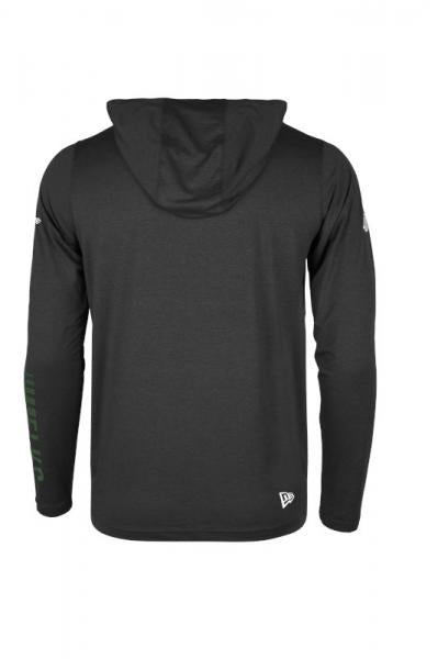 Edmonton Elks New Era Corral Hooded L/S Black