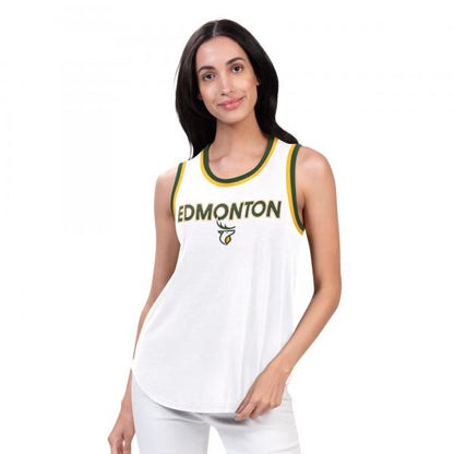 Edmonton Elks Ladies Strategy Tank Top - White