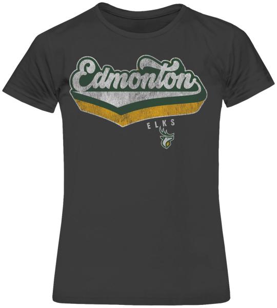 Edmonton Elks Bulletin Womens Purdue Crewneck Tee