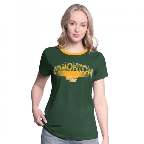 Edmonton Elks - Womens Pitch Ringer Tee