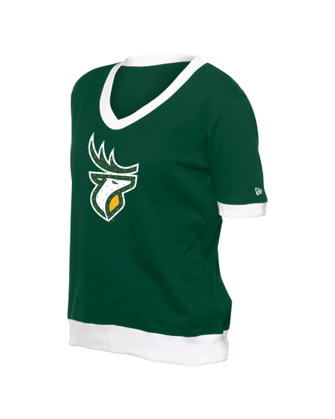Edmonton Elks- New Era Womens Rhinestone V-Neck