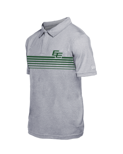 Edmonton Elks - New Era Grey Stripe EE Polo