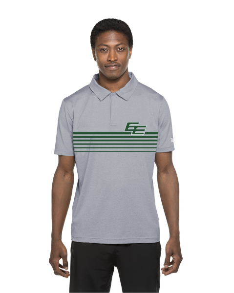 Edmonton Elks - New Era Grey Stripe EE Polo