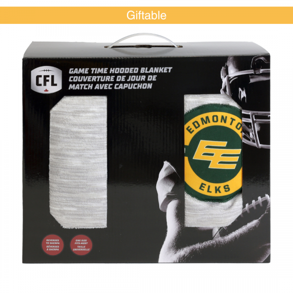 Edmonton Elks - Game Time Hooded Blanket