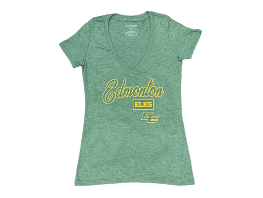 Edmonton Elks - Bulletin Womens Bold Deep V