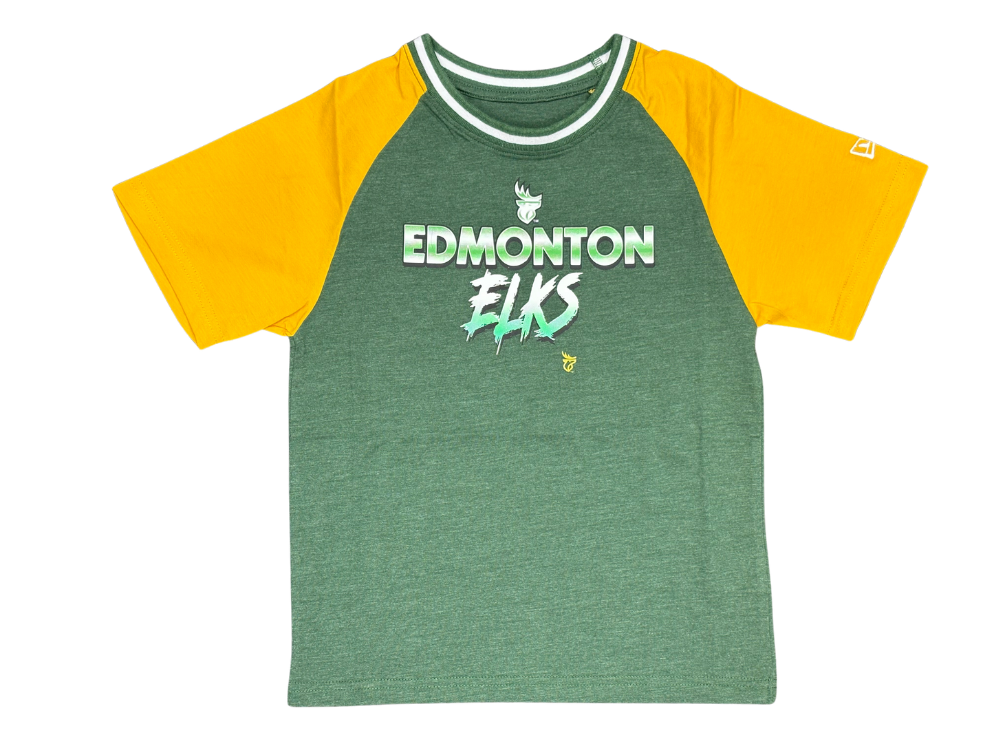 Edmonton Elks New Era Youth SS Raglan Tee