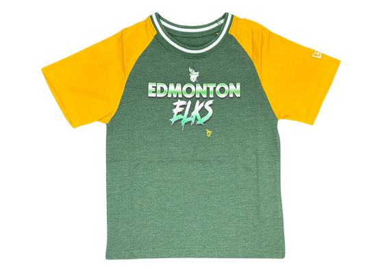 Edmonton Elks New Era Youth SS Raglan Tee