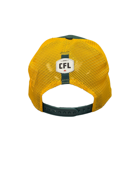 Edmonton Elks - New Era 940 Trucker Green and Gold Elks Logo