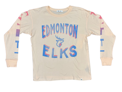 Edmonton Elks 47 Womens Cloud Nine LS Tee