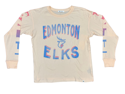 Edmonton Elks 47 Womens Cloud Nine LS Tee