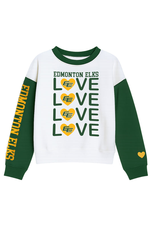 Edmonton Elks - Youth Heartfelt Crewneck