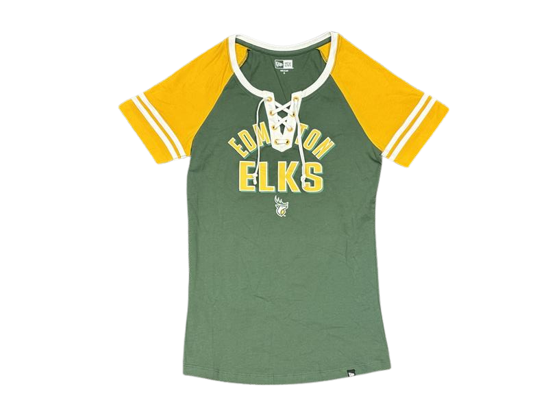Edmonton Elks New Era Womens Shoulder Stripe Lace