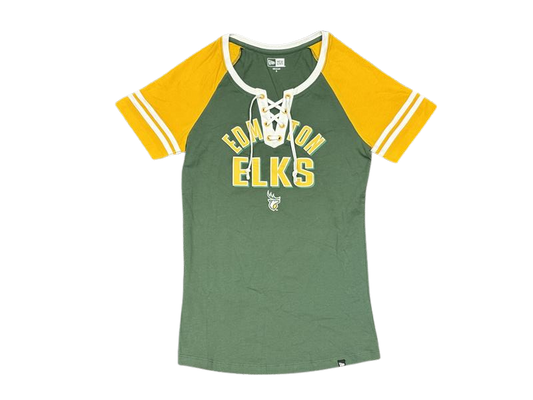 Edmonton Elks New Era Womens Shoulder Stripe Lace