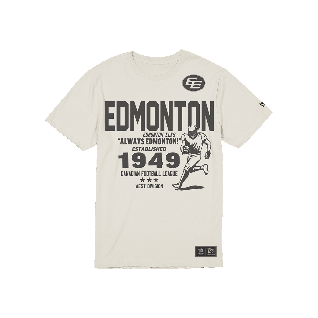 Edmonton Elks - New Era Turf Traditions Tan Tee