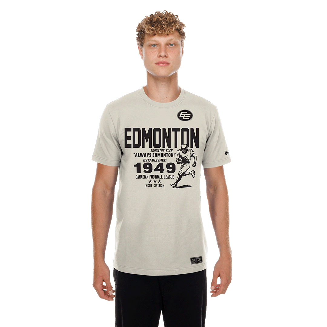 Edmonton Elks - New Era Turf Traditions Tan Tee