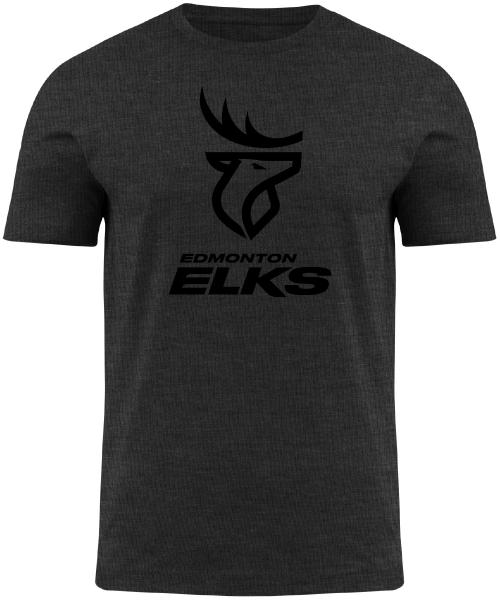 Edmonton Elks- Bulletin Mens Charcoal Stack Tee