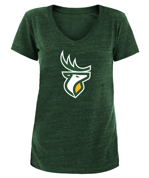 Edmonton Elks- New Era Womens Tri-Blend Primary V-Neck