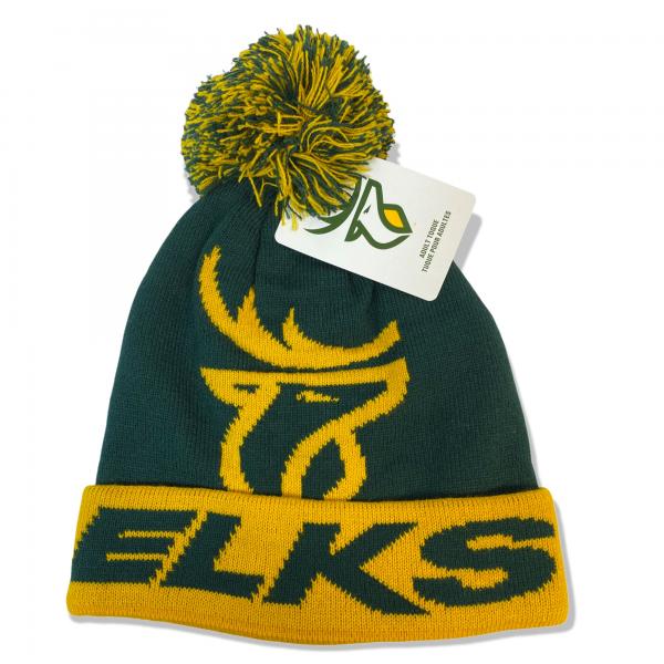 Edmonton Elks- Big Logo Cuff Knit Pom