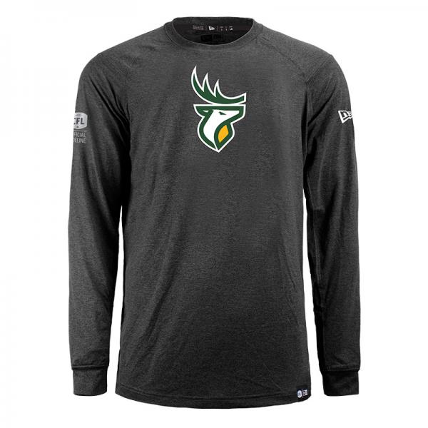 Edmonton Elks- New Era Mens Sideline Rotate L/S Tee - BLK