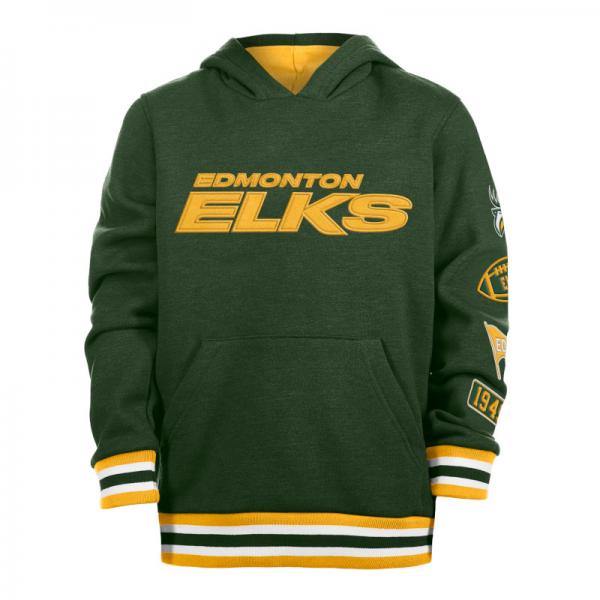 Edmonton Elks - New Era Boys Logo Sleeve Pullover Hood