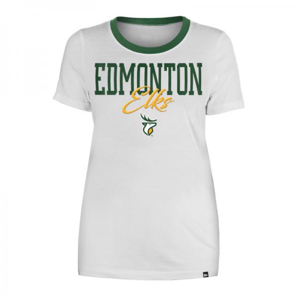 Edmonton Elks - New Era Ladies Game Day Scoop Neck Ringer Tee