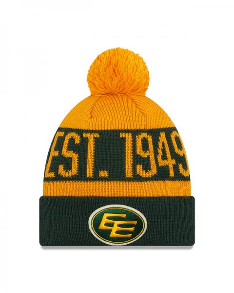 Edmonton Elks Pom Knit Green and Gold Turf Traditions