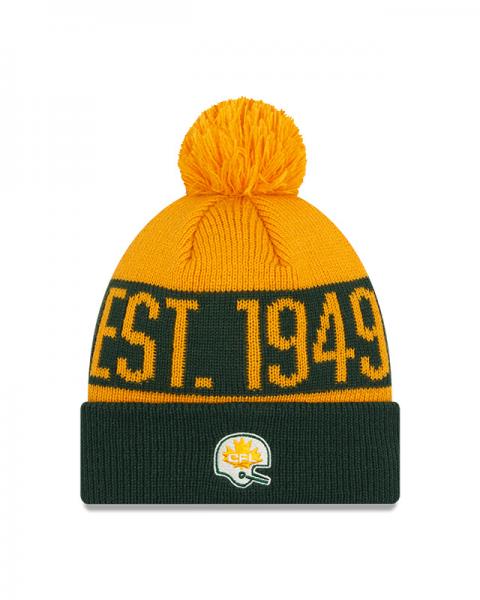 Edmonton Elks Pom Knit Green and Gold Turf Traditions