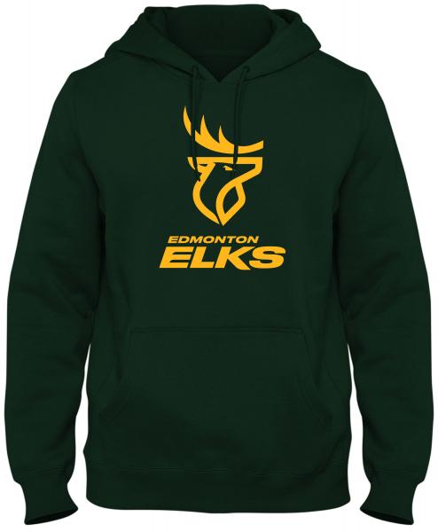 Edmonton Elks- Bulletin Mens Gold Logo Stack Hood