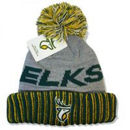 Edmonton Elks- Big Word Cuff Knit Pom