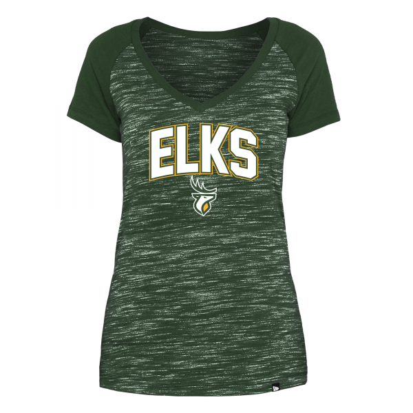 Edmonton Elks- New Era Womens Elks Space Dye Tee